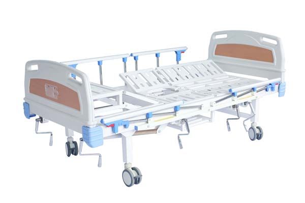 E20多功能雙搖條式家庭護(hù)理床黃色床頭 